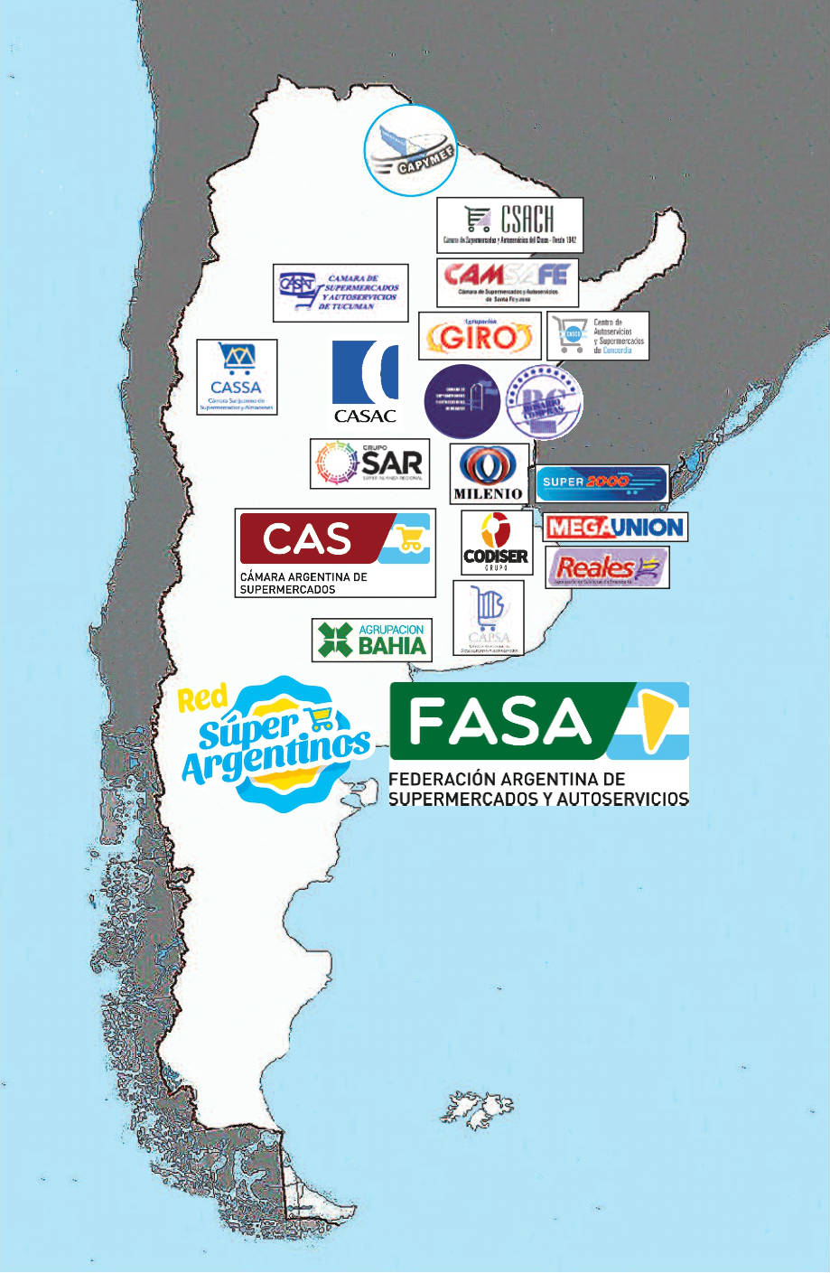 FASA ENTIDADES ASOCIADAS mapa